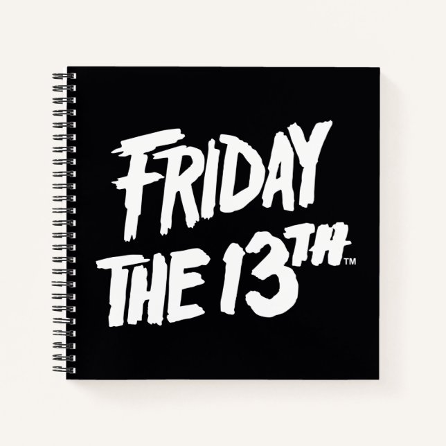 Friday the 13th | Stacked Painted Logo Notebook (Front)