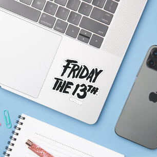 Friday the 13th Stacked Painted Logo Sticker