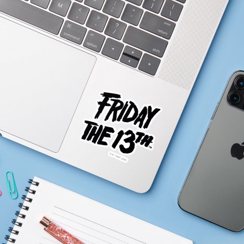 Friday the 13th  Stacked Painted Logo Sticker