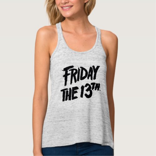 Friday the 13th  Stacked Painted Logo Tank Top