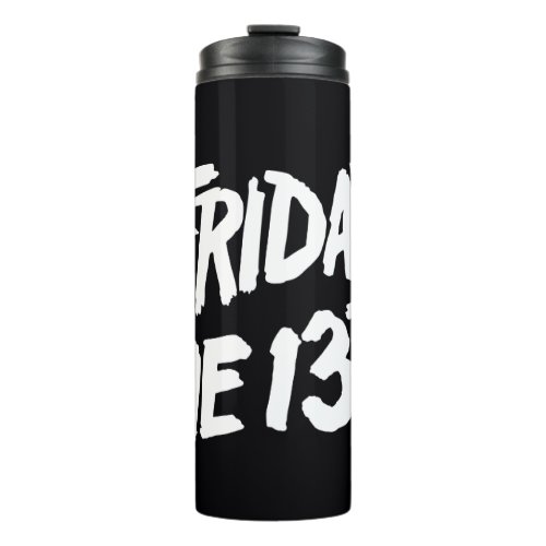 Friday the 13th  Stacked Painted Logo Thermal Tumbler