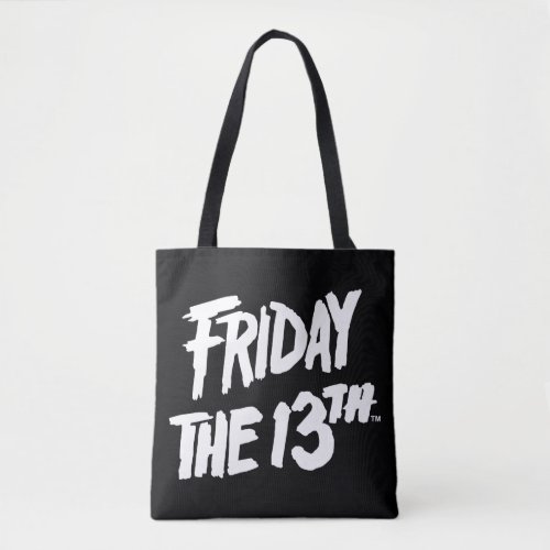 Friday the 13th  Stacked Painted Logo Tote Bag