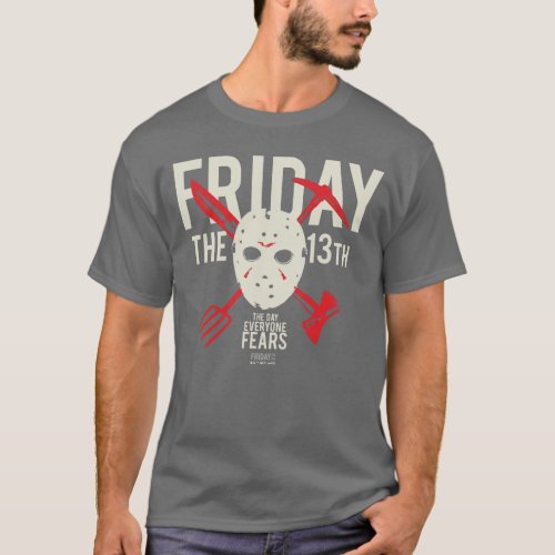 Friday the 13th  Weapons Cross Hockey Mask T_Shirt