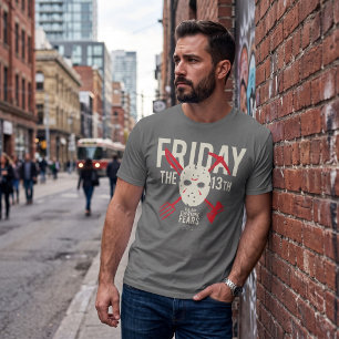 Friday the 13th   Weapons Cross Hockey Mask T-Shirt