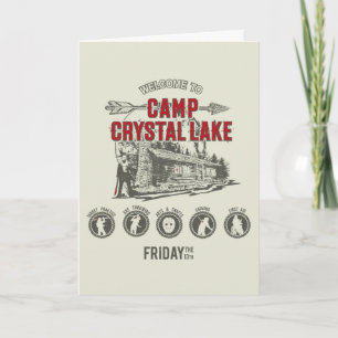 Friday the 13th Welcome to Camp Crystal Lake Card
