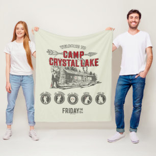 Friday the 13th Welcome to Camp Crystal Lake Fleece Blanket