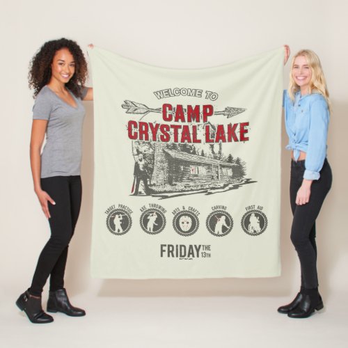 Friday the 13th  Welcome to Camp Crystal Lake Fleece Blanket
