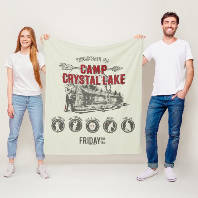 Friday the 13th | Welcome to Camp Crystal Lake Fleece Blanket (In Situ)