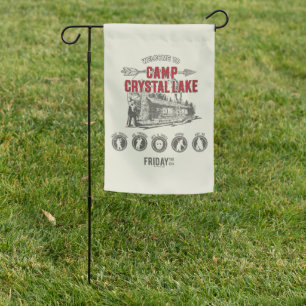 Friday the 13th Welcome to Camp Crystal Lake Garden Flag