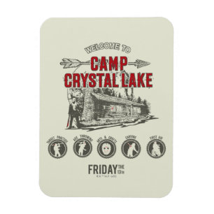 Friday the 13th Welcome to Camp Crystal Lake Magnet