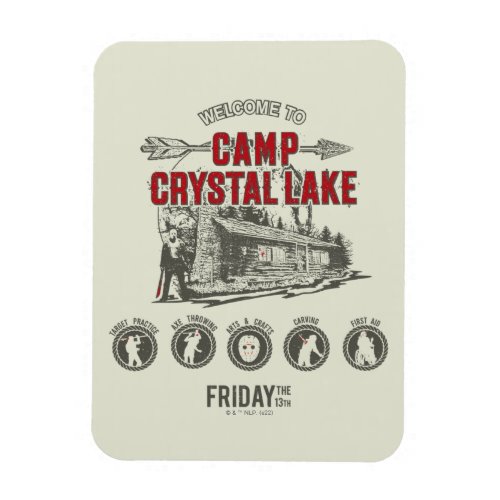 Friday the 13th  Welcome to Camp Crystal Lake Magnet