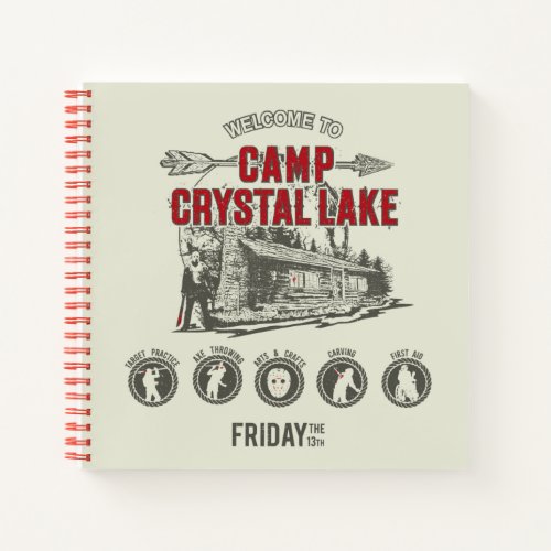 Friday the 13th  Welcome to Camp Crystal Lake Notebook