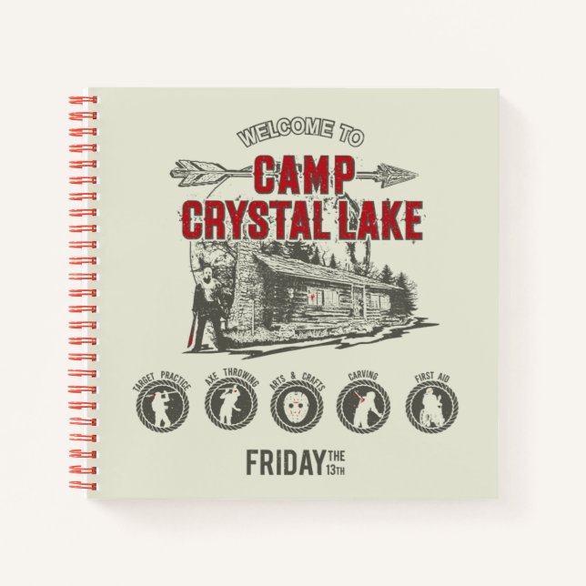 Friday the 13th | Welcome to Camp Crystal Lake Notebook (Front)