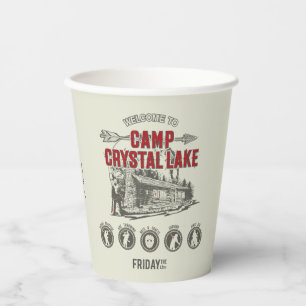 Friday the 13th Welcome to Camp Crystal Lake Paper Cups