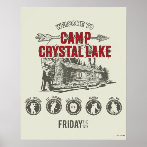 Friday the 13th  Welcome to Camp Crystal Lake Poster