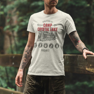  Friday The 13th Jason Vorhees Lives Camp Crystal Lake Mens and  Womens Short Sleeve T-Shirt : Clothing, Shoes & Jewelry