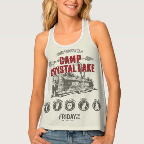 Friday the 13th  Welcome to Camp Crystal Lake Tank Top