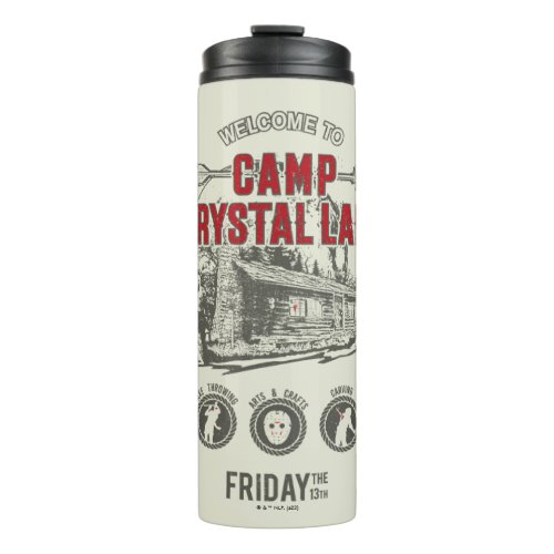 Friday the 13th  Welcome to Camp Crystal Lake Thermal Tumbler