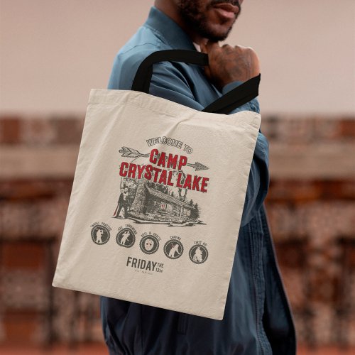 Friday the 13th  Welcome to Camp Crystal Lake Tote Bag