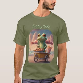 Friday Vibe Frog works at Hotdog Stand