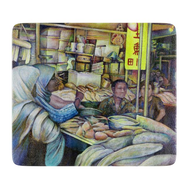 Friday's Fine Fresh Fish, Singapore Cutting Board (Front)