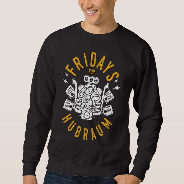 Fridays For Hubraum Car Tuning Climate Change Paro Sweatshirt (Front)