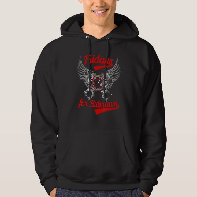 Fridays for Hubraum Future Parody Fun  Car Hoodie (Front)