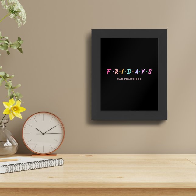 Fridays San Francisco Framed Art (Table Top)