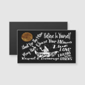 Fridge Magnet Inspirational Motivational Quote (Front/Back)