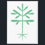 Fridge Magnet with Green Sapling<br><div class="desc">Fridge magnet with a green sapling</div>