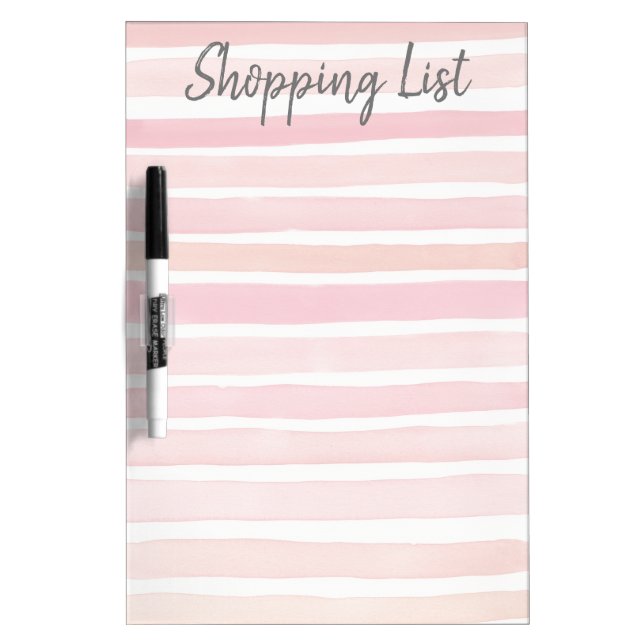 Fridge Magnetic Dry Erase Shopping List Board (Front)