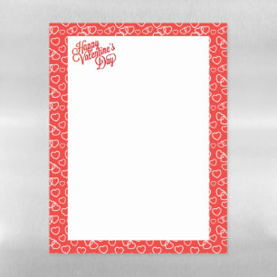 Fridge Magnetic Dry Erase-Valentines  Erase Sheet