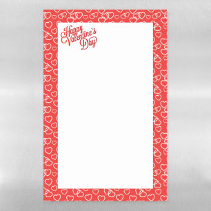 Fridge Magnetic Dry Erase-Valentines  Erase Sheet