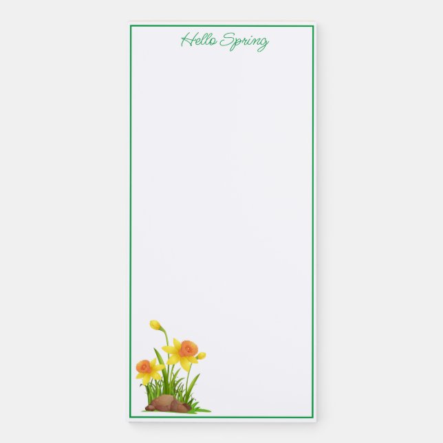 Fridge Magnetic Note Pad (Front)