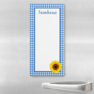 Fridge Note Pad-Farmhouse Sunflower Magnetic Notep Notepad