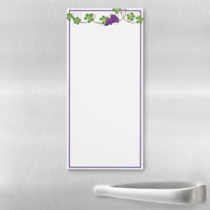 Fridge Note Pad-Grapes Magnetic Notepad