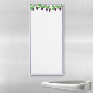 Fridge Note Pad-Grapes Magnetic Notepad