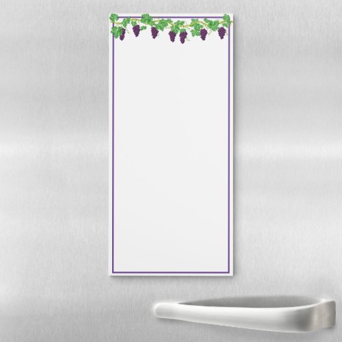 Fridge Note Pad_Grapes Magnetic Notepad