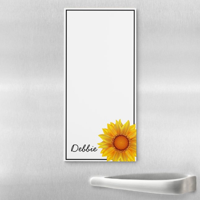 Fridge Note Pad-Sunflower Magnetic Notepad (In Situ)