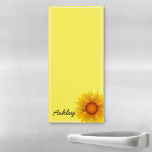 Fridge Note Pad-Sunflower Magnetic Notepad
