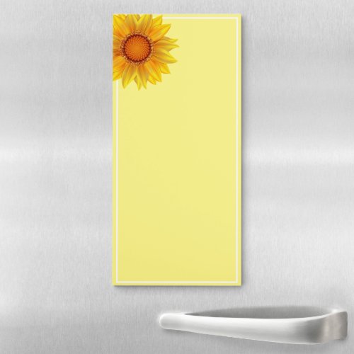 Fridge Note Pad_Sunflower Magnetic Notepad