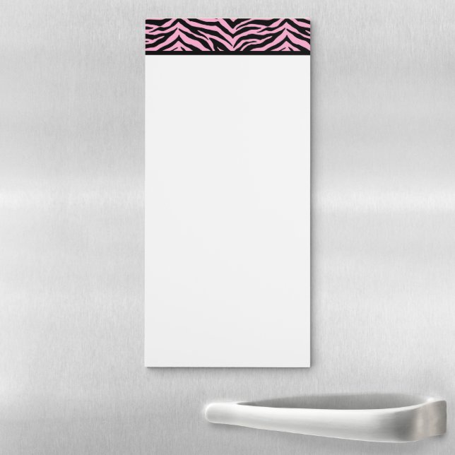 Fridge Note Pad-Zebra Print Magnetic Notepad (In Situ)