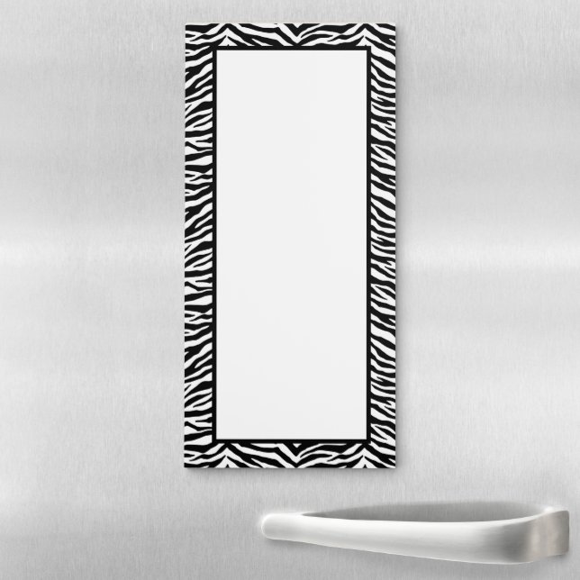 Fridge Note Pad-Zebra Print Magnetic Notepad (In Situ)