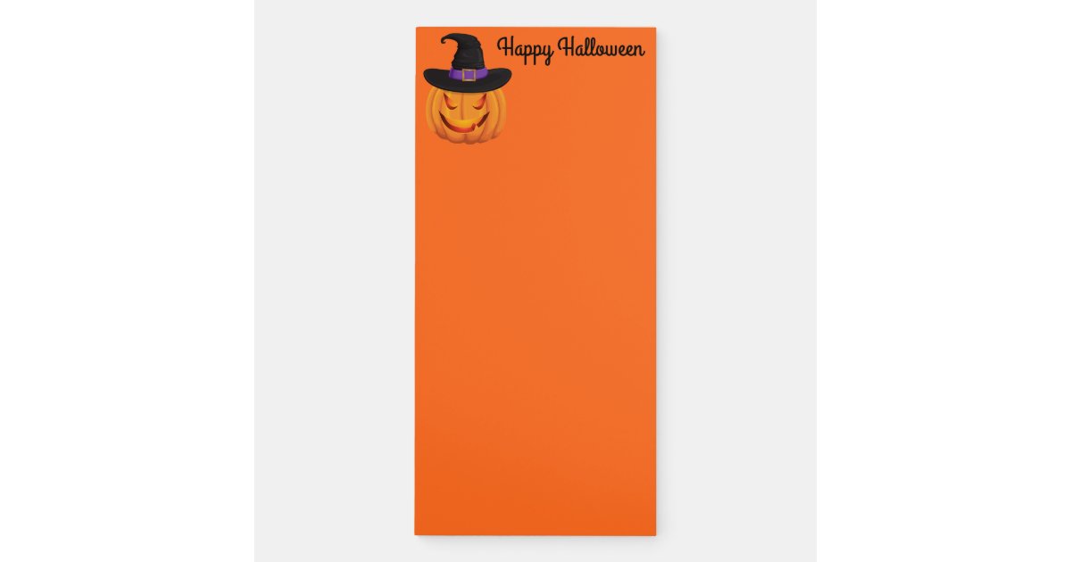 Fridge Notepad-Halloween Magnetic Notepad | Zazzle