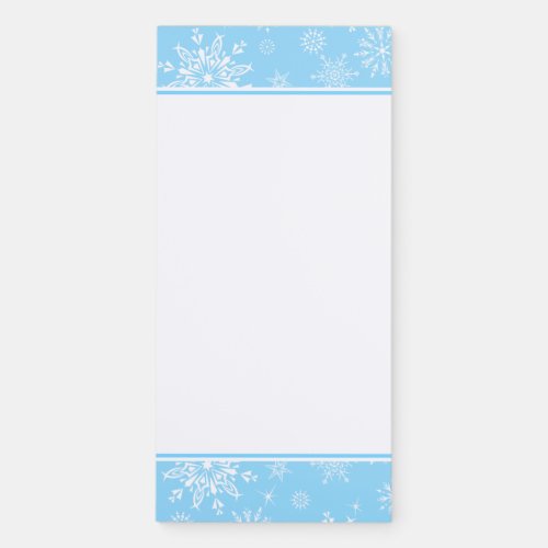 Fridge Notepad_Holiday Snowflakes Magnetic Notepad