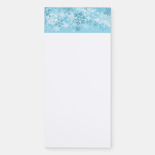 Fridge Notepad_Snowflakes Magnetic Notepad