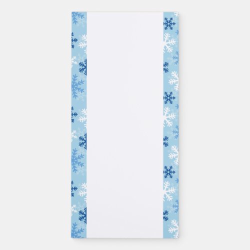 Fridge Notepad_Snowflakes Magnetic Notepad