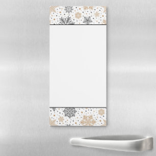 Fridge Notepad-Snowflakes Magnetic Notepad
