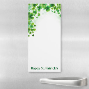 Fridge Notepad-St. Patrick's Clovers Magnetic Notepad