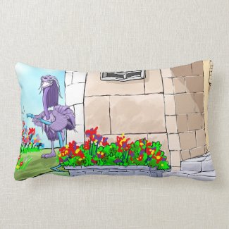 Frieburd Loves Flowers Throw Pillow